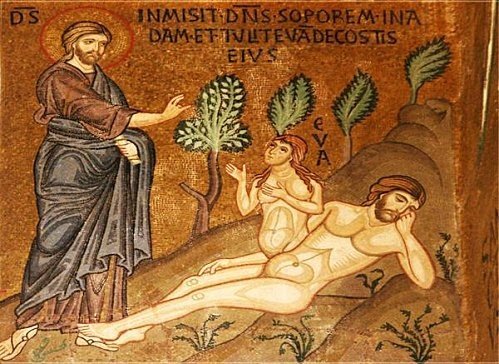 Représentation biblique du sommeil d'Adam