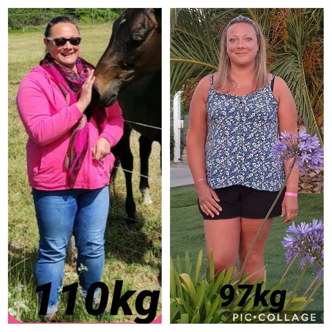 Cliente — début du programme, -13 kg